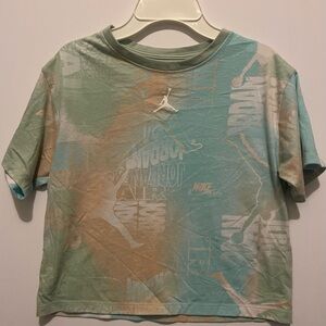 Jordan Gray Tee with Red Logo